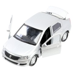 Машина игрушечная Технопарк "Renault Logan", RENAULT, металл., 12см, серебристый, с подвижными элементами Машина игрушечная Технопарк "Renault Logan", RENAULT, металл., 12см, серебристый, с подвижными элементами - фото 2