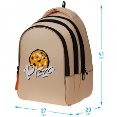 Рюкзак Berlingo inStyle "Pizza" 41*27*20см, 3 отделения, 1 карман, эргономичная спинка Рюкзак Berlingo inStyle "Pizza" 41*27*20см, 3 отделения, 1 карман, эргономичная спинка - фото 2