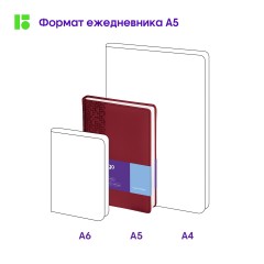 Ежедневник недатированный, А5, 160л., кожзам, Berlingo "Vivella Prestige", бордовый Ежедневник недатированный, А5, 160л., кожзам, Berlingo "Vivella Prestige", бордовый - фото 9