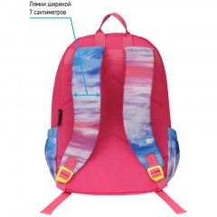 Рюкзак Berlingo Light "Sky pink" 39,5*28*16см, 2 отделения, 3 кармана, уплотненная спинка Рюкзак Berlingo Light "Sky pink" 39,5*28*16см, 2 отделения, 3 кармана, уплотненная спинка - фото 6