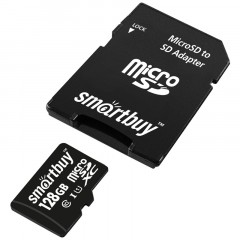 Карта памяти SmartBuy microSDXC 128Gb UHS-I Cl10 +ад, SB128GBSDCL10-01 Карта памяти SmartBuy microSDXC 128Gb UHS-I Cl10 +ад, SB128GBSDCL10-01 - фото 2