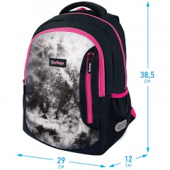 Рюкзак Berlingo Boom "Black-pink style" 38,5*29*12см, 2 отделения, 3 кармана, анатомическая ЭВА спинка Рюкзак Berlingo Boom "Black-pink style" 38,5*29*12см, 2 отделения, 3 кармана, анатомическая ЭВА спинка - фото 2