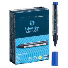 Маркер для белых досок и флипчартов Schneider "Maxx 290" синий, пулевидный, 3мм - фото 5