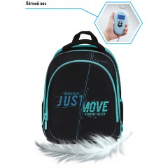 Ранец Berlingo Expert Light облегченный "Just move" 38*28*15см, 3 отделения, 2 кармана, анатомическая спинка - фото 9
