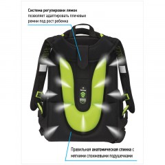 Ранец Berlingo Expert "Football or nothing" 37*28*16см, 2 отделения, 2 кармана, анатомическая спинка - фото 4