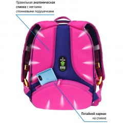Ранец Berlingo Expert Mini "Moon dance" 36*27*14см, 2 отделения, 2 кармана, анатомическая спинка, мешок для обуви - фото 4