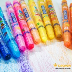 Карандаши восковые Crown "ArtStory", 20цв., выкручивающийся стержень, ПВХ, европодвес Карандаши восковые Crown "ArtStory", 20цв., выкручивающийся стержень, ПВХ, европодвес - фото 5