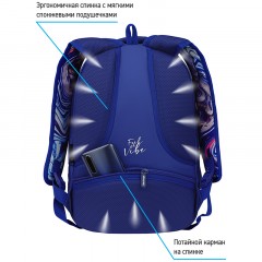 Рюкзак Berlingo inStyle "Liquid Wave" 41*27*20см, 3 отделения, 1 карман, эргономичная спинка Рюкзак Berlingo inStyle "Liquid Wave" 41*27*20см, 3 отделения, 1 карман, эргономичная спинка - фото 4