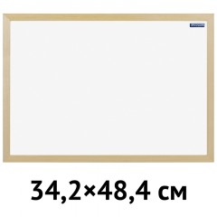Доска магнитно-маркерная OfficeSpace, А3 (342*484мм), деревянная рамка - фото 2