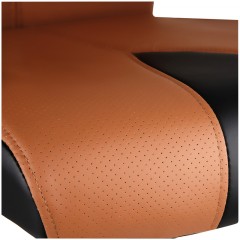 Кресло руководителя Helmi HL-E01 "Inari", экокожа черная/коричневая, хром Кресло руководителя Helmi HL-E01 "Inari", экокожа черная/коричневая, хром - фото 10