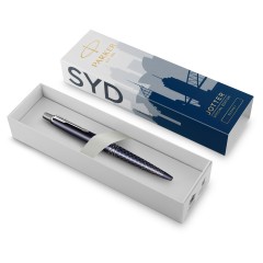 Ручка шариковая Parker "Jotter Sydney Blue CT" синяя, 1,0мм, кнопочн., подарочная упаковка Ручка шариковая Parker "Jotter Sydney Blue CT" синяя, 1,0мм, кнопочн., подарочная упаковка - фото 4