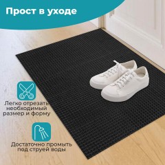 Коврик придверный 60х90 см, ЧЕРНЫЙ пластиковый грязезащитный, толщина 10 мм, "ТРАВКА", PRIMILA (ПРИМИЛА), 701066 Коврик придверный 60х90 см, ЧЕРНЫЙ пластиковый грязезащитный, толщина 10 мм, "ТРАВКА", PRIMILA (ПРИМИЛА), 701066 - фото 10