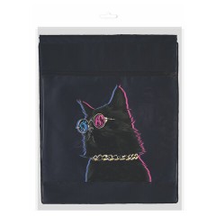 Мешок для обуви BRAUBERG, с петлёй, карман на молнии, 47х37 см, "Movie time", 270910 - фото 6