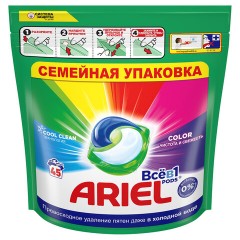 Капсулы для стирки белья 45 шт. ARIEL (Ариэль) "Color", 8001841456089