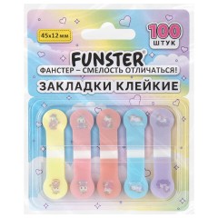 Закладки клейкие Z-сложения FUNSTER (ФАНСТЕР) "Единороги", 45х12 мм, 100 шт. (5 цветов х 20 листов), в диспенсере, 116703 - фото 6