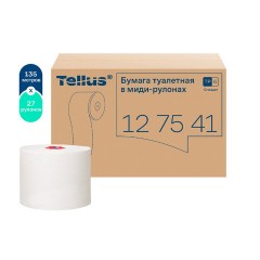 Бумага туалетная 135 м, Tellus/TORK (Система Т6) UNIVERSAL, КОМПЛЕКТ 27 рулонов, белая, 127540/127541 - фото 8