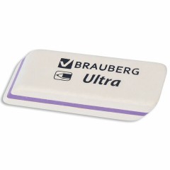 Ластик BRAUBERG "Ultra", 50х14х8 мм, белый, детали ассорти, натуральный каучук, 228704 Ластик BRAUBERG "Ultra", 50х14х8 мм, белый, детали ассорти, натуральный каучук, 228704 - фото 3