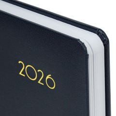 Ежедневник датированный 2026, А5, 138x213 мм, BRAUBERG "Select", балакрон, темно-синий, 117085 - фото 3