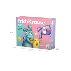 Гуашь ERICH KRAUSE "Jolly friends pastel" 12 цветов по 20 мл, картонная упаковка, 61419 - фото 4