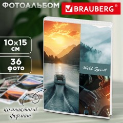 Фотоальбом BRAUBERG "Wild Spirit" на 36 фото 10х15 см, мягкая обложка, 391435 - фото 10