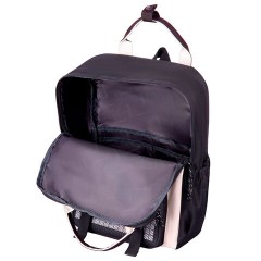 Рюкзак HEIKKI COMBO (ХЕЙКИ), сумка-шоппер, косметичка, пенал В ПОДАРОК, бело-черный, 42х30х14 см,272565 - фото 9