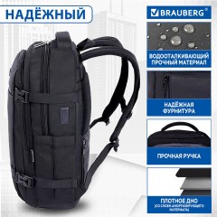 Рюкзак BRAUBERG FUNCTIONAL с отделением для ноутбука, 2 отделения, USB-порт, Solid, 46х31х15 см, 272575 Рюкзак BRAUBERG FUNCTIONAL с отделением для ноутбука, 2 отделения, USB-порт, Solid, 46х31х15 см, 272575 - фото 17