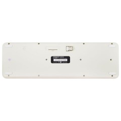 Клавиатура беспроводная USB, 105 клавиш, SONNEN K303PM, слоновая кость / розовый / мятный, 513977 - фото 3