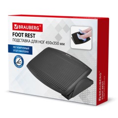 Подставка для ног BRAUBERG, офисная, 45х35 см, черная, 530106 - фото 7