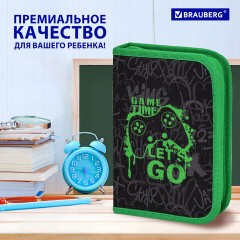 Пенал BRAUBERG, 1 отделение, 2 откидные планки, полиэстер, 21х14 см, "Game time", 272321 Пенал BRAUBERG, 1 отделение, 2 откидные планки, полиэстер, 21х14 см, "Game time", 272321 - фото 15