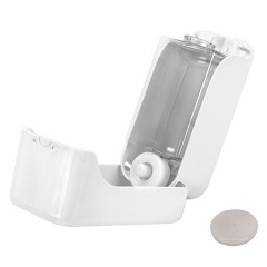 Дозатор для жидкого мыла-пены LAIMA PROFESSIONAL PREMIUM, НАЛИВНОЙ, 1 л, белый, ABS-пластик, 609510 - фото 7