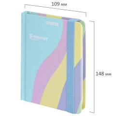 Блокнот с резинкой в клетку 96 л., МАЛЫЙ ФОРМАТ А6, 109х148 мм, BRAUBERG, кросс-серия "PASTEL", 117019 Блокнот с резинкой в клетку 96 л., МАЛЫЙ ФОРМАТ А6, 109х148 мм, BRAUBERG, кросс-серия "PASTEL", 117019 - фото 2