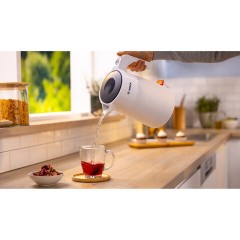 Чайник BOSCH TWK2M161, 1,7 л, 2400 Вт, закрытый нагревательный элемент, пластик, белый - фото 3