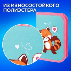Пенал ПИФАГОР, 1 отделение, полиэстер, 19х13 см, "Red panda", 272283 Пенал ПИФАГОР, 1 отделение, полиэстер, 19х13 см, "Red panda", 272283 - фото 10