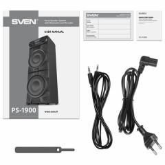Колонка портативная SVEN PS-1900, 1000 Вт, TWS, Bluetooth, FM, USB, LED-дисплей, черная, SV-022037 Колонка портативная SVEN PS-1900, 1000 Вт, TWS, Bluetooth, FM, USB, LED-дисплей, черная, SV-022037 - фото 14