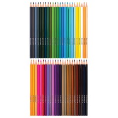 Карандаши цветные стираемые в пенале-скрутке BRAUBERG, 48 цветов + точилка и ластик, 182071 - фото 2