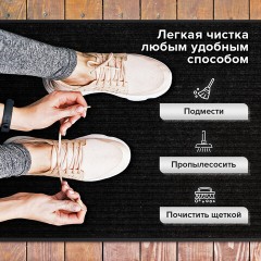 Коврик ДОРОЖКА 0,9х10 м, ЧЕРНЫЙ, влаго-грязезащита, 430 г/м2, ребристая, LAIMA EXPERT, 701042 Коврик ДОРОЖКА 0,9х10 м, ЧЕРНЫЙ, влаго-грязезащита, 430 г/м2, ребристая, LAIMA EXPERT, 701042 - фото 10