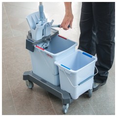Отжим туннельный VILEDA PROFESSIONAL "УльтраСпид Про", с рычагом, для уборочных тележек, 147595 - фото 11