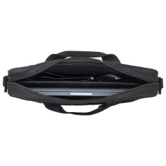 Сумка портфель BRAUBERG PRACTICAL с отделением для ноутбука 15,6", Grey line, черная, 29х40х7 см, 272604 - фото 8