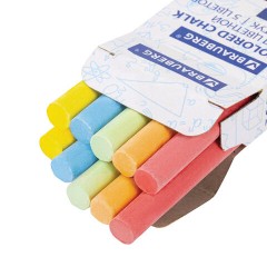Мел цветной круглый мягкий 10 штук, 5 цветов, BRAUBERG, картонная упаковка, европодвес, 272767 - фото 4