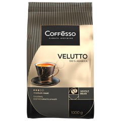 Кофе в зернах COFFESSO "VELUTTO", арабика 100%, 1 кг, 102489 - фото 3