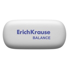 Ластик ERICH KRAUSE "Balance", 50x23x9 мм, белый, овальный, 34638 - фото 4