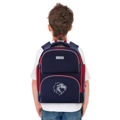 Рюкзак BRAUBERG CLASSIC, легкий каркас, премиум материал, "Lion", синий, 37х32х21 см, 228829 Рюкзак BRAUBERG CLASSIC, легкий каркас, премиум материал, "Lion", синий, 37х32х21 см, 228829 - фото 7
