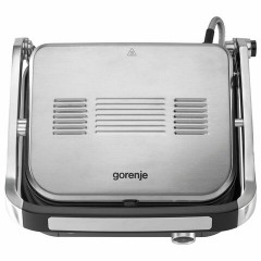 Электрогриль GORENJE GCG2100S, 2100 Вт, съемные панели, регулировка температуры, серебро/черный Электрогриль GORENJE GCG2100S, 2100 Вт, съемные панели, регулировка температуры, серебро/черный - фото 5