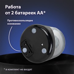 Точилка электрическая BRAUBERG DOUBLE BLADE BLACK, двойное лезвие, питание от 2 батареек АА, 271336 - фото 14