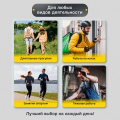 Стельки для обуви впитывающие от пота и запаха, КОМПЛЕКТ 5 пар, размер RU 33-45 / EU 34-46, с линиями выреза, SHEGRA (ШЕГРА), 700729 - фото 16