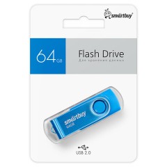 Флеш-диск 64 GB SMARTBUY Twist USB 2.0, синий, SB064GB2TWB Флеш-диск 64 GB SMARTBUY Twist USB 2.0, синий, SB064GB2TWB - фото 6