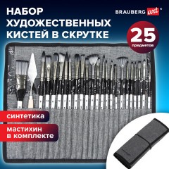 Кисти художественные набор 23 шт., синтетика с мастихином, в пенале, BRAUBERG ART DEBUT, 201048 Кисти художественные набор 23 шт., синтетика с мастихином, в пенале, BRAUBERG ART DEBUT, 201048 - фото 40