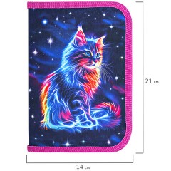 Пенал BRAUBERG, 1 отделение, полиэстер, 21х14 см, "Space cat", 273518 Пенал BRAUBERG, 1 отделение, полиэстер, 21х14 см, "Space cat", 273518 - фото 6