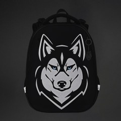 Ранец BRAUBERG SHINY, 2 отделения, с брелоком, "Husky", СВЕТЯЩИЙСЯ РИСУНОК, 38х28х14 см, 271383 - фото 7