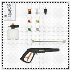Минимойка BORT KEX-2700-R, мощность 2,5 кВт, давление 190 бар, шланг 10 м, 93416145 Минимойка BORT KEX-2700-R, мощность 2,5 кВт, давление 190 бар, шланг 10 м, 93416145 - фото 19